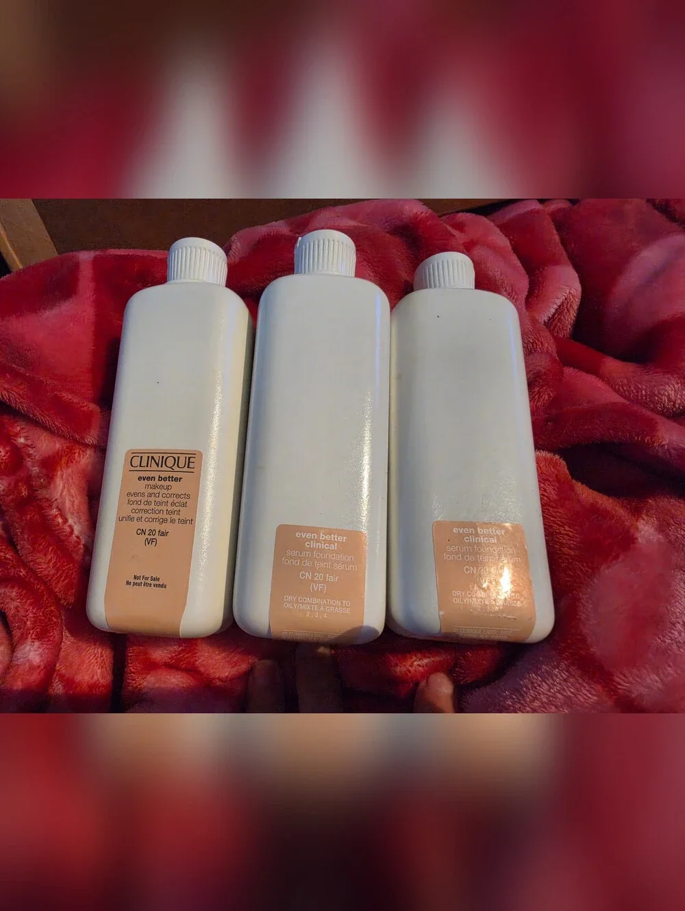 Clinique Even Better CN 20 Fair Jumbo Foundation Lot of 3 6.7 oz Each